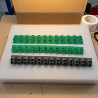 5 Pieces Rubber Connection Strip Flexible Electronic Instrument Part Flat