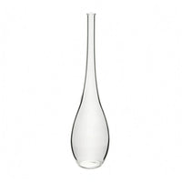 Clear Glass Vase Stable Flat Base Decor Piece 2 Mm Thick for Dried Flowers
