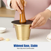 Durable Brass Medicine Mortar, Cantonese Style Pestle, Kitchen Garlic Crusher, Multi-Use Tool