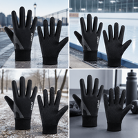 Kids' Figure Skating Warm Gloves - Unisex Short Track Speed Skating Training, Fleece-Lined, Waterproof, Non-Slip Cycling Gloves
