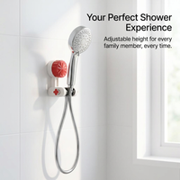 Adjustable Holder Suction Cup Shower Holder Bracket, Handheld Shower Holder Suction Cup, Wall Mounted Shower Holder, Removable Holder