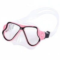 Frosted Finish Tempered Glass Dive Mask Myopia Lens Ready Silicone Snorkel Mask Comfortable Seal Water Sports Gear Anti-Fog for Adults, Diving, Snorkeling