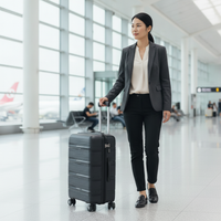 Lightweight PP Hardshell Luggage with Spinner Wheels and Explosion-Proof Zipper