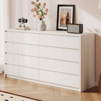 8-Drawer Dresser Modern Eight Drawer Dresser Minimalist Bedroom Chest of Drawers for Living Room