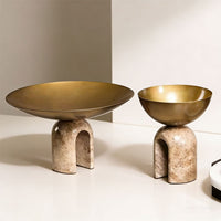 Modern Minimalist Arch Fruit Tray for Model Rooms, Homestays, Living Room Coffee Table, Dining Table Desktop Storage Tray Decoration
