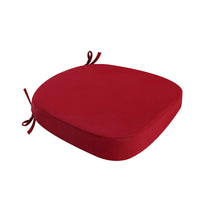 Waterproof Horseshoe Outdoor Chair Cushion with Ties, Snowflake Pattern, Polyester