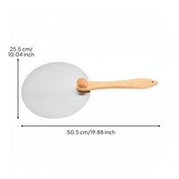 Folding Pizza Paddle Heat-Resistant Wood Handle Pizza Peel Dishwasher Cooking Tool