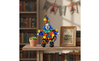 Ceramic Clown Statue Collectible Porcelain Clown Figurine Colorful