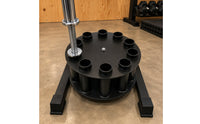 Barbell Rack Space-Saving Design Rotating Barbell Rack Rust-Resistant Finish
