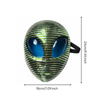 Alien Mask Sparkling Glittering Alien Headpiece Lightweight for Halloween