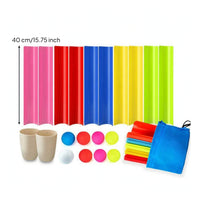 Team-Building Ball Track with Storage Bag Cooperative U-Shaped Track Game Portable Low-Height for Outdoor Group Games