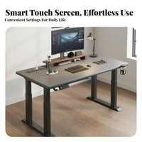 Electric Standing Desk Memory Presets Twin Motor Adjustable Desk Sturdy Construction for Remote Workers, Tall People, Study Room, Bedroom