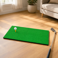 Golf Practice Tool, Golf Practice Mat, Indoor/Outdoor, 30cm x 60cm, Swing Practice, Artificial Turf, Rubber Base