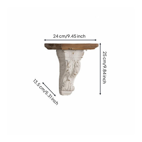 2 Pieces Vintage Wall Shelf Space Saving Home Decor for Florist Shop