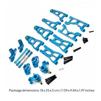 1/12 Scale RC Car Modification Kit 1/12 Scale Car Parts Easy Installation Aluminum Shock Absorber System Upgrade Kit for, off-Pavement