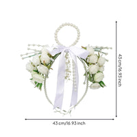 Wedding Bouquet with Pearl Handle Romantic Flowers Elegant for Brides