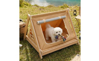 Elevated Dog Tent Raised Pet Tent Enclosed Pet Teepee Indoor for Small Dogs, Young Dogs, Cats, Living Room, Bedroom, Patio, Camping