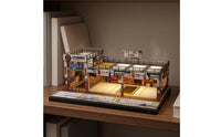 Miniature Parking Workshop Rooftop Railings Garage Diorama Realistic Details Display Scene