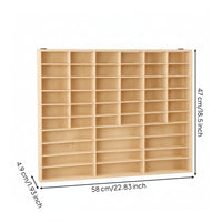 Toy Car Display Shelf Open-Face Toy Car Display Case Space-Saving Compartment Shelf for Hobby Room, Playroom, Bedroom