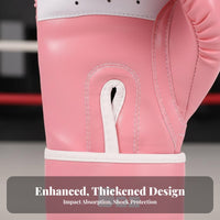 Thickened Padding Children's Boxing Gloves Long-Lasting PU Leather Kids Boxing Gloves Multi-Layered Foam Young Training Mitts Secure Hook-and-Loop Fastener Wrist Strap for Beginners, Toddlers, Muay Thai