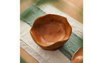 Fruit Bowl Rustic Fruit Bowl with Pedestal Base Sculptural for Dining Room