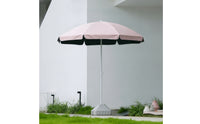 Umbrella with Edge Decorative Freestanding Umbrella Sunsun-Blocking Straight Pole Parasol for Patio, Courtyard, Market Stall