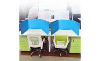 Curved Tri-Fold Screen Portable Three-Panel Desk Divider Sturdy Desktop Partition Screen Long-Lasting for Classroom