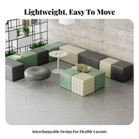 Backless Narrow Bench Space-Saving Long Stool adaptable Design for Clients, Adults