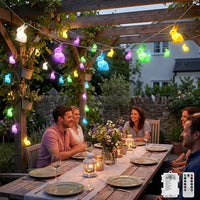 Easter Bunny String Lights with Remote Control & Timer, Battery Operated Rabbit Fairy Lights, Multi-Colour 8 Modes LED Garland for Spring Home Bedroom Party Decoration