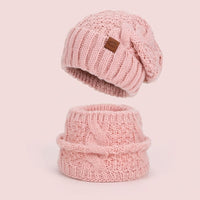 Women Beanie Hats for Winter Outdoor Warmth with Ear Protection, Knit Scarf Set in Acrylic for Cold Weather, Foldable 2-Piece Combo