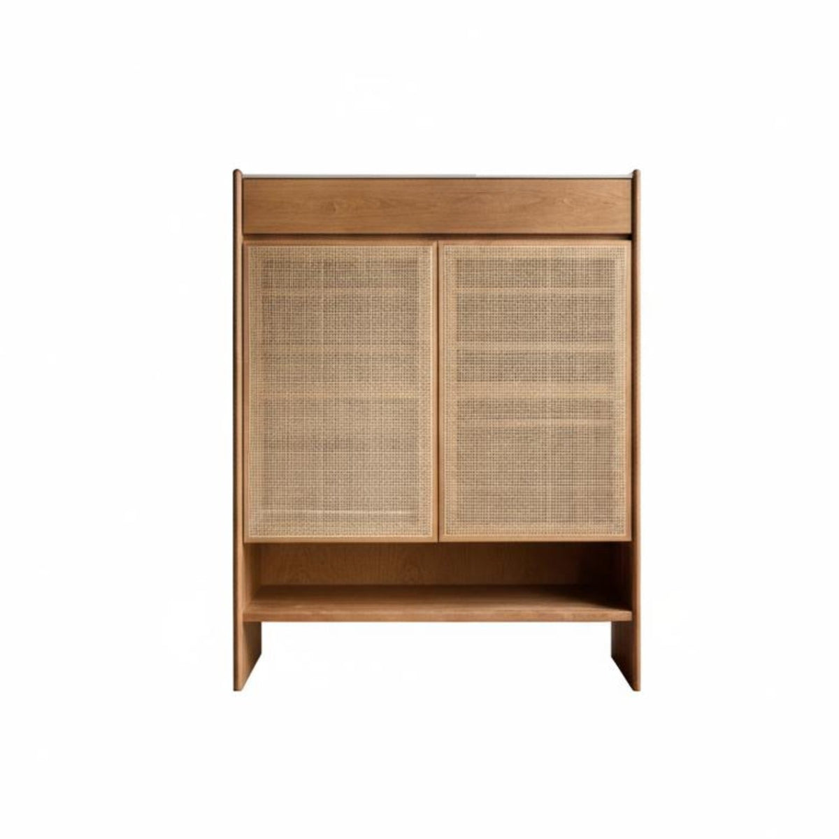 Louvered Door Shoe Cupboard Nordic aesthetic Entryway Cabinet Modern & Simple Multifunctional for Apartment Dwellers, Homeowners
