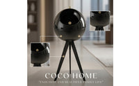 Spherical Trash Bin with Legs Modern Elevated Trash Can Raised Garbage Can with Lid Ribbed for Bathroom