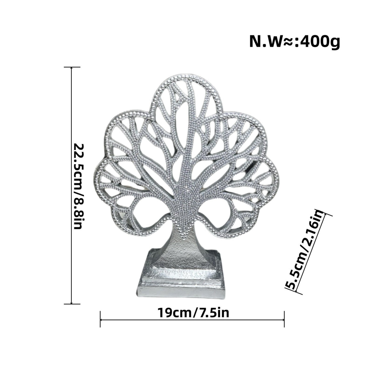 Tree of Life Statue Gift Idea Resin Art Ornament Modern Design for Party, Office