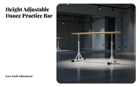 Freestanding Dance Barre Non-Slip Feet Freestanding Dance Bar Stable Design Portable Dance Bar for Dancers, Beginners