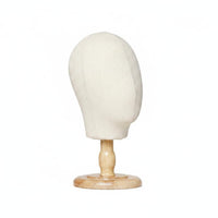 Multi-Purpose Tabletop Hat Stand Solid Wood Wooden Mannequin Head Maintains Shape Countertop Cap Display Stable Base for Retailers, Boutique, Dressing Room, Closet