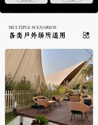 Outdoor Rattan Sofa Set with Umbrella, U-Shape, Aluminum and Iron Frame