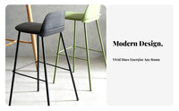 Minimalist Bar Stool Modern Design Counter Chair Sturdy and Long-Lasting Ergonomic Seat for Homeowners