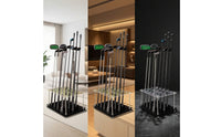 Acrylic Golf Club Rack Double-Layer Golf Club Display Stand Wear-Resistant Sports Equipment Anti-Slip for Golfers, Practice Rooms, Simulator Areas