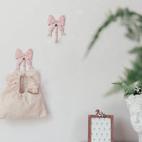 Bow Wall Hook Distressed Coat Hook with Bow Compact for Bathroom