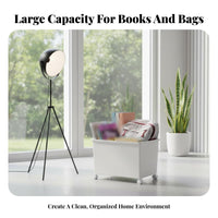 Wheeled Book rolling container With casters Rolling container sturdy for Study Room, Home