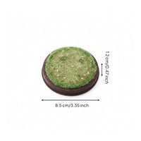 Grassland Diorama Base Brown Round Display Platform No Painting Needed