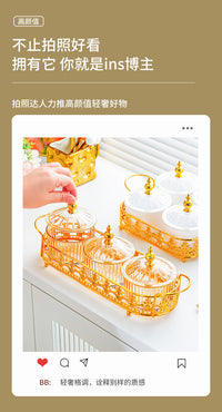 Eco-Friendly Plastic Compartment Snack Tray with Lid
