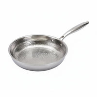 Stainless Steel Frying Pan Metal Utensil Safe Uncoated Frying Pan for Home