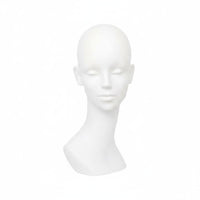 Hairpiece Head Mannequin Stable Base Hat Display Head Smooth Surface Hairpiece Display Bust for Styling Practice