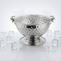Ice Bucket with Pedestal Champagne Bucket Footed Champagne Bowl for Party Hosts, Bartenders, Wedding Reception, Home Bar, Buffet Table
