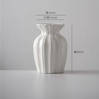 Modern Nordic Ceramic Vase for Hydroponic Plants and Fresh Flowers, Tabletop Decor