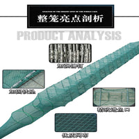 Foldable Fishing Net Trap for Shrimp, Lobster, Eel, and Loach - Thickened Design