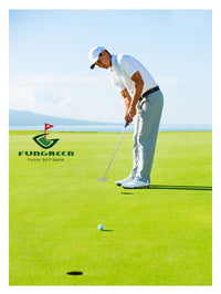 FunGreen 3-Section Aluminum Alloy Golf Putter for Beginners, Double-Sided Portable Practice Club