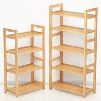 Multi-layer Solid Wood Bookshelf Entryway Storage Cabinet for Small Spaces