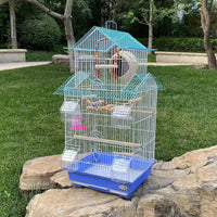 Elevated Villa Bird Cage Breeding Cage Wholesale Myna Parrot Cage New Foldable Pet Cage Cross-border
